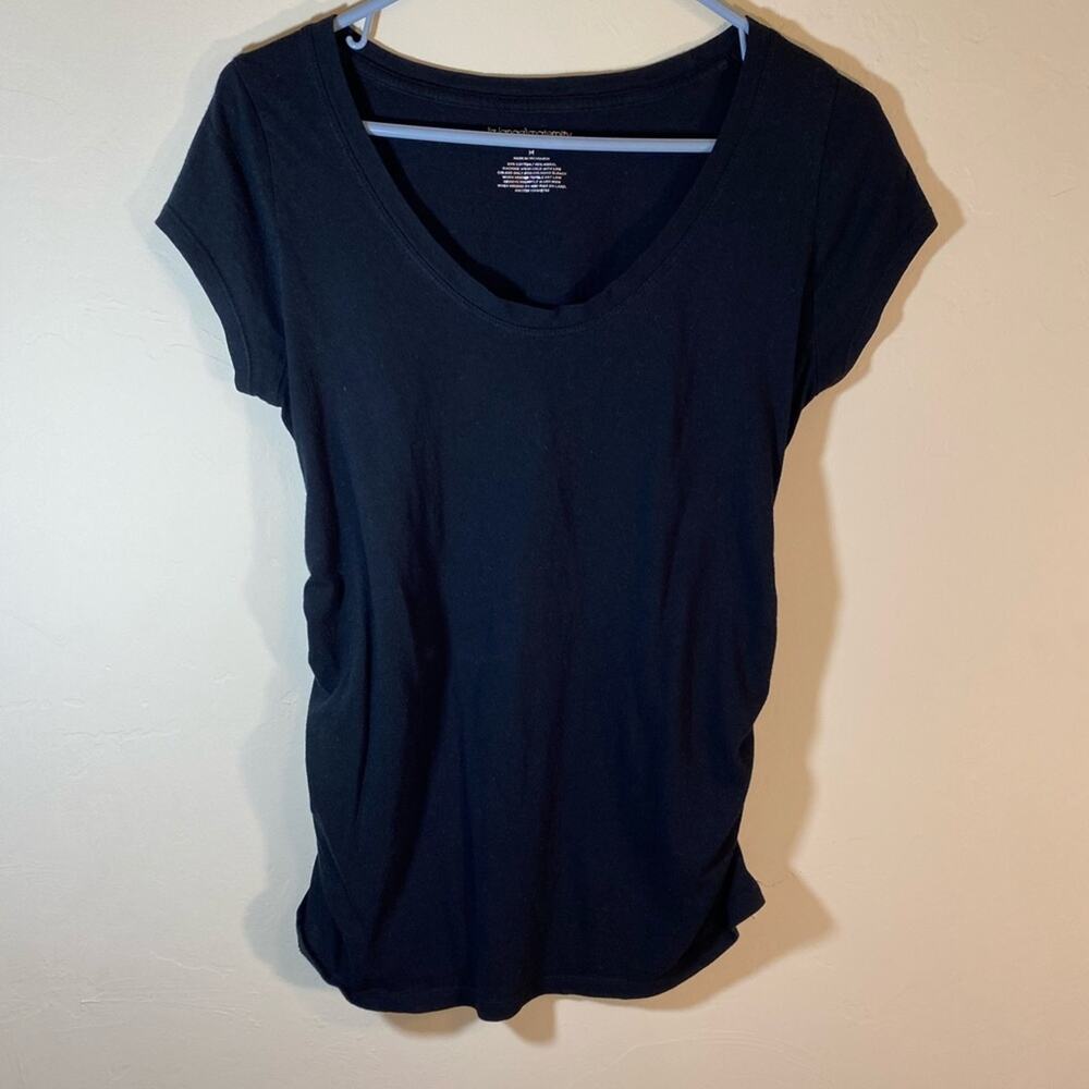 Liz Lange Maternity Black Scoop Neck Size Medium